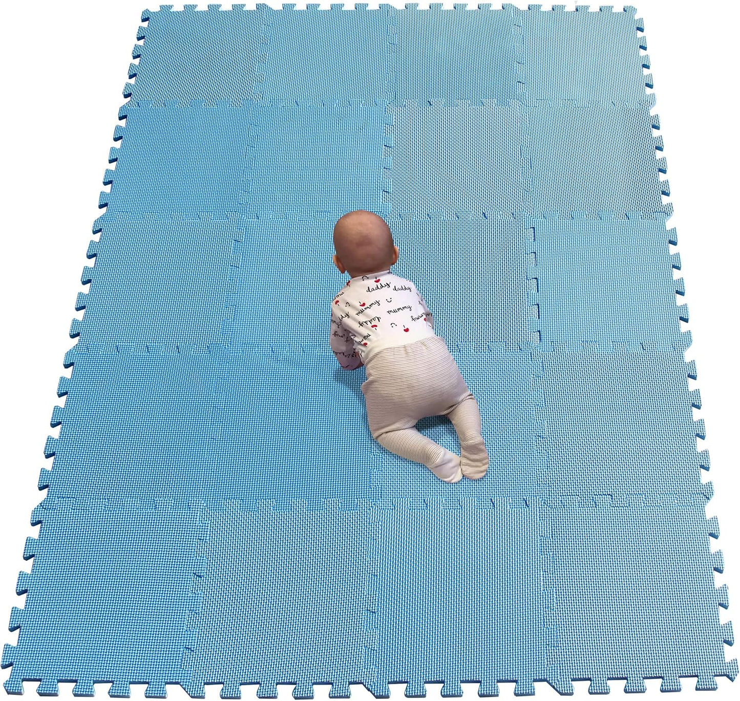 YIMINYUER® 20 Tiles (30cm×30cm×1cm Each Tile) Baby Soft Puzzle Play Mats, Kids Thick EVA Foam Floor, Toddlers & Children's Soft Interlocking Mat R07G301020